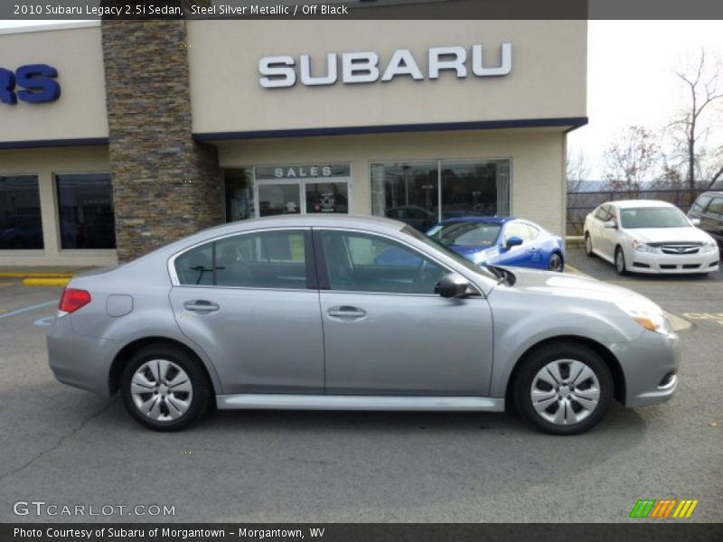 Steel Silver Metallic / Off Black 2010 Subaru Legacy 2.5i Sedan