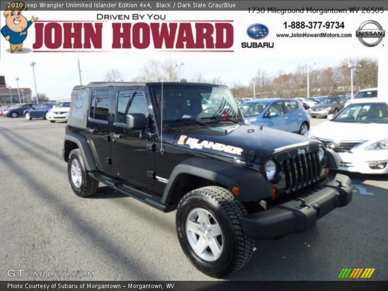 Black / Dark Slate Gray/Blue 2010 Jeep Wrangler Unlimited Islander Edition 4x4