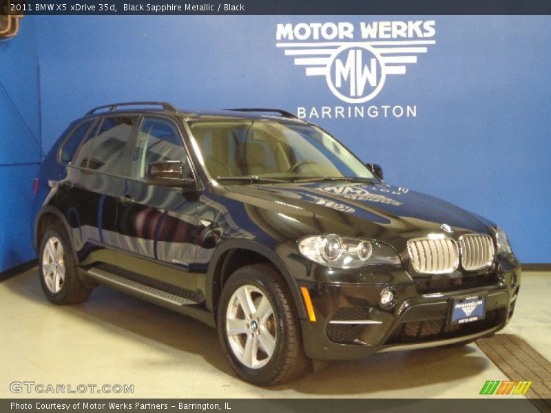 Black Sapphire Metallic / Black 2011 BMW X5 xDrive 35d
