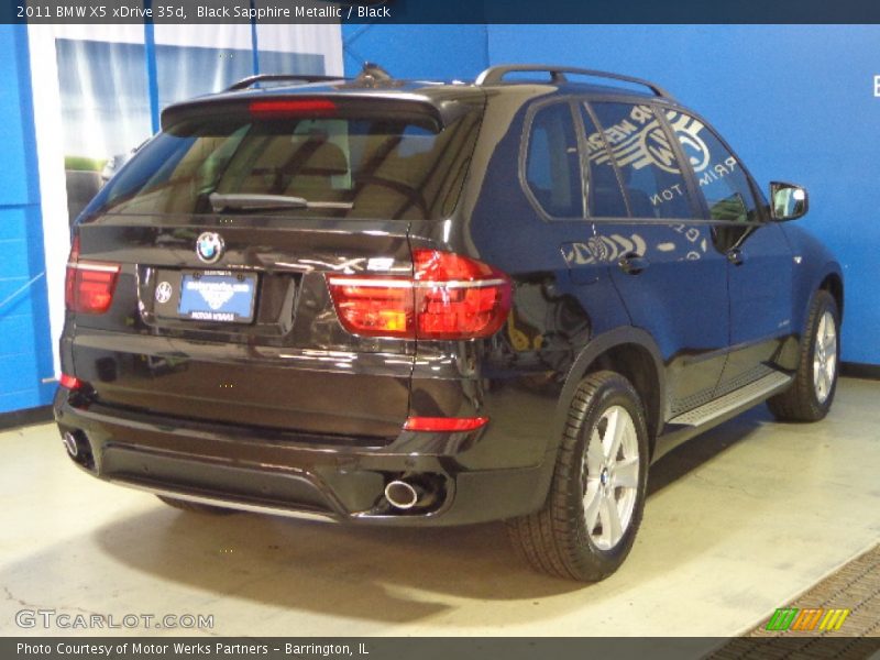 Black Sapphire Metallic / Black 2011 BMW X5 xDrive 35d