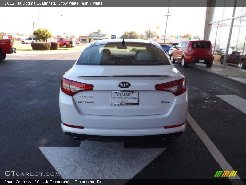 Snow White Pearl / White 2013 Kia Optima SX Limited