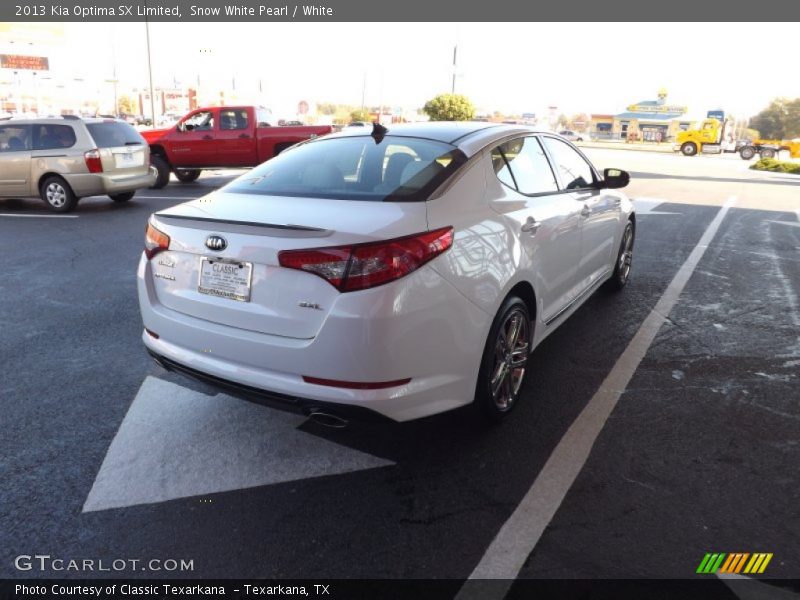 Snow White Pearl / White 2013 Kia Optima SX Limited