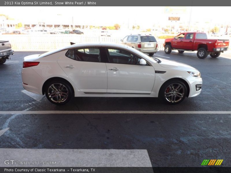 Snow White Pearl / White 2013 Kia Optima SX Limited