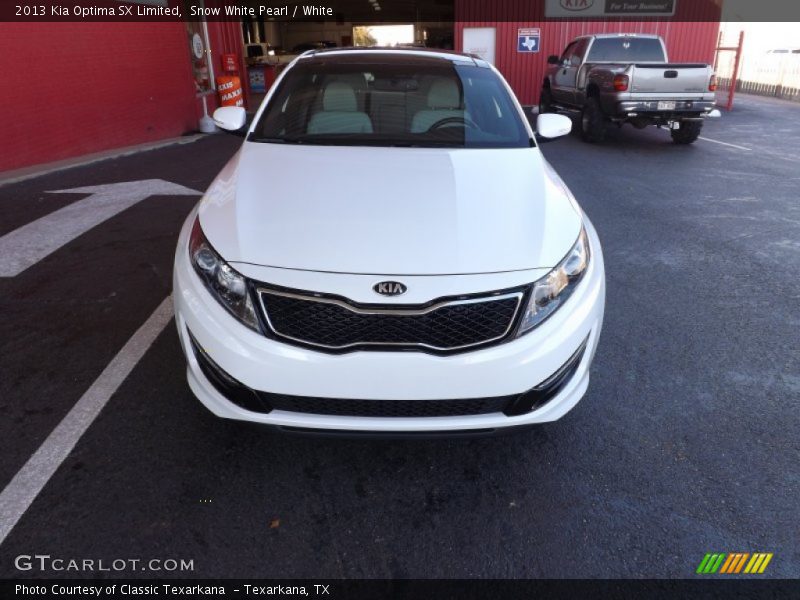 Snow White Pearl / White 2013 Kia Optima SX Limited