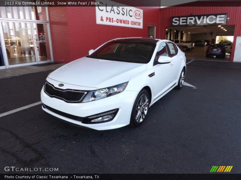 Snow White Pearl / Black 2013 Kia Optima SX Limited