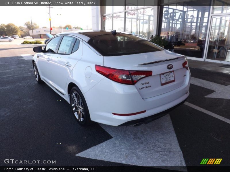 Snow White Pearl / Black 2013 Kia Optima SX Limited
