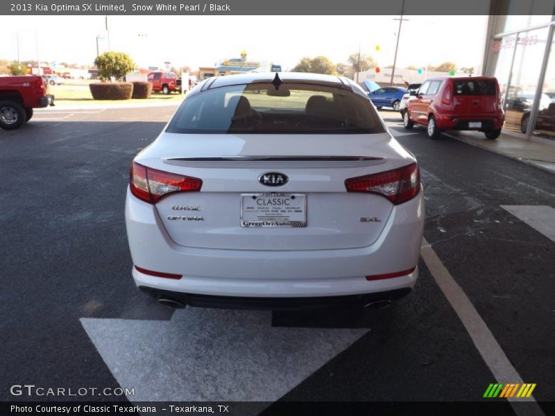 Snow White Pearl / Black 2013 Kia Optima SX Limited