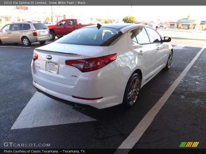 Snow White Pearl / Black 2013 Kia Optima SX Limited