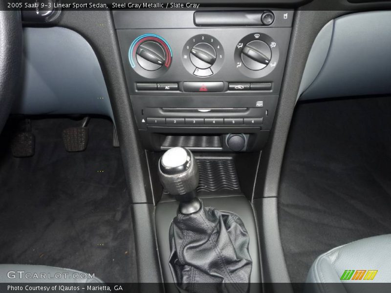 Steel Gray Metallic / Slate Gray 2005 Saab 9-3 Linear Sport Sedan