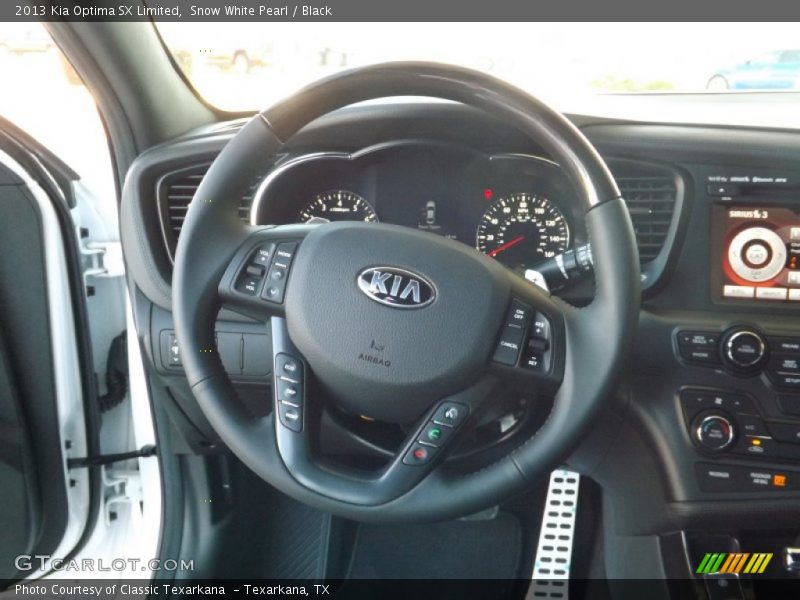 Snow White Pearl / Black 2013 Kia Optima SX Limited
