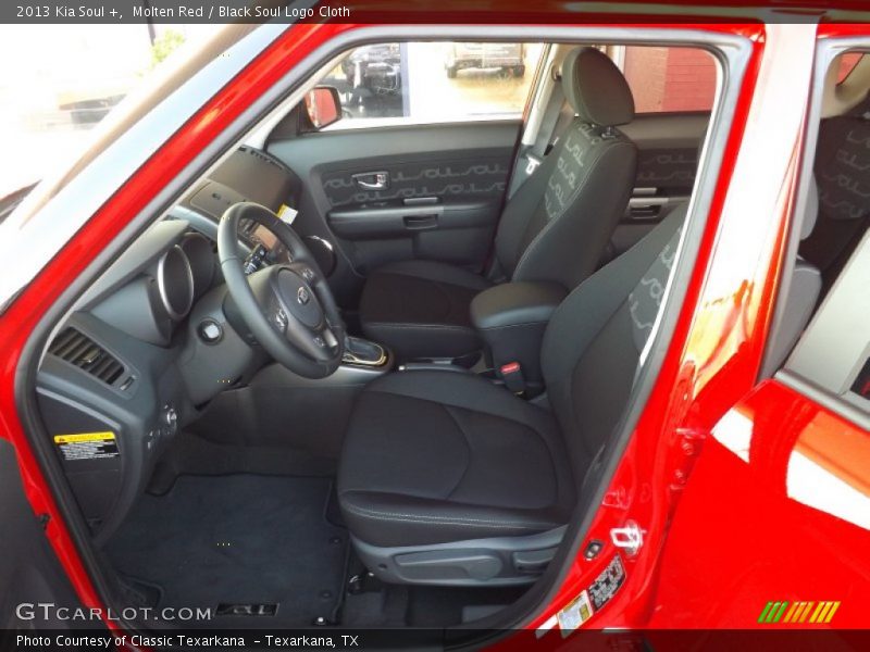 Molten Red / Black Soul Logo Cloth 2013 Kia Soul +
