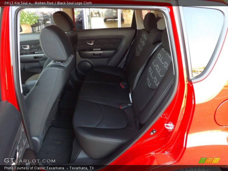 Molten Red / Black Soul Logo Cloth 2013 Kia Soul +