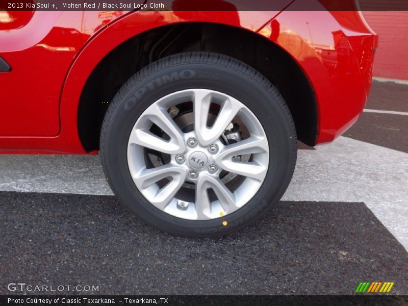 Molten Red / Black Soul Logo Cloth 2013 Kia Soul +