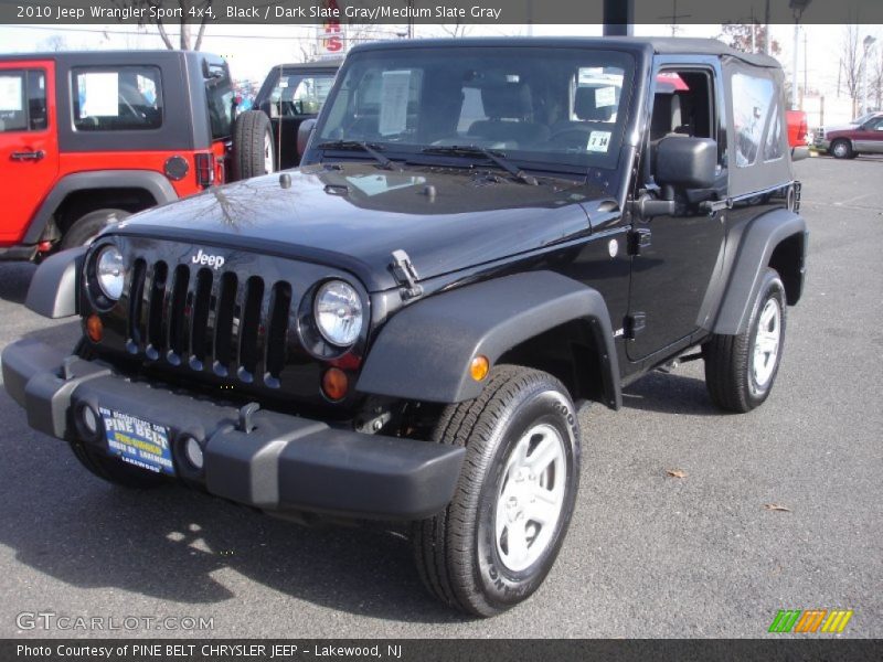 Black / Dark Slate Gray/Medium Slate Gray 2010 Jeep Wrangler Sport 4x4