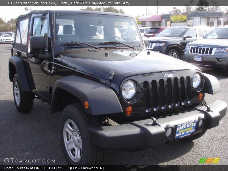 Black / Dark Slate Gray/Medium Slate Gray 2010 Jeep Wrangler Sport 4x4