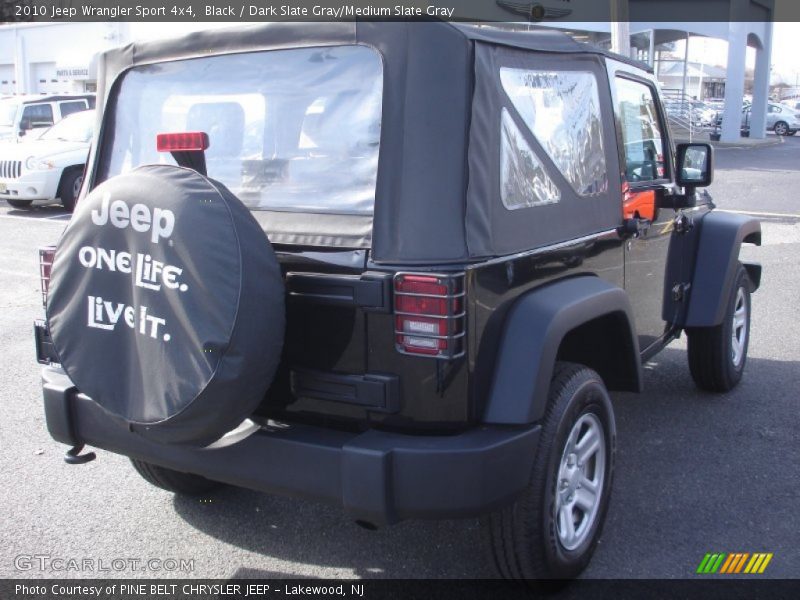 Black / Dark Slate Gray/Medium Slate Gray 2010 Jeep Wrangler Sport 4x4