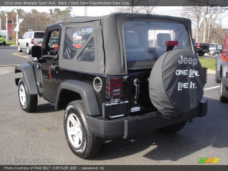 Black / Dark Slate Gray/Medium Slate Gray 2010 Jeep Wrangler Sport 4x4