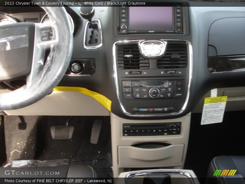White Gold / Black/Light Graystone 2013 Chrysler Town & Country Touring - L