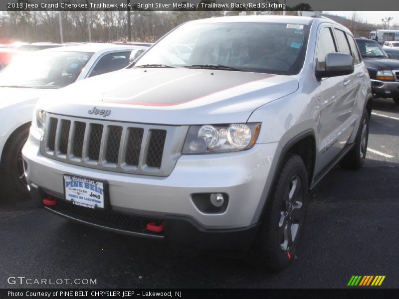 Bright Silver Metallic / Trailhawk Black/Red Stitching 2013 Jeep Grand Cherokee Trailhawk 4x4