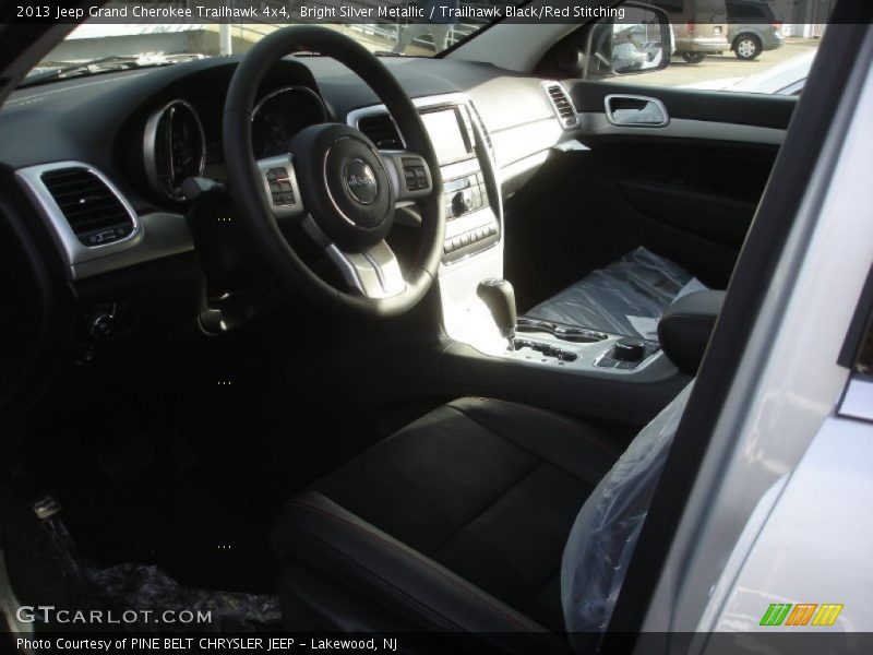 Bright Silver Metallic / Trailhawk Black/Red Stitching 2013 Jeep Grand Cherokee Trailhawk 4x4