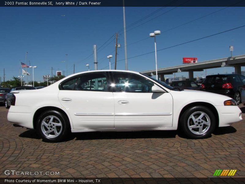 Ivory White / Dark Pewter 2003 Pontiac Bonneville SE
