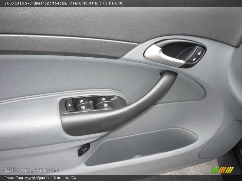 Steel Gray Metallic / Slate Gray 2005 Saab 9-3 Linear Sport Sedan
