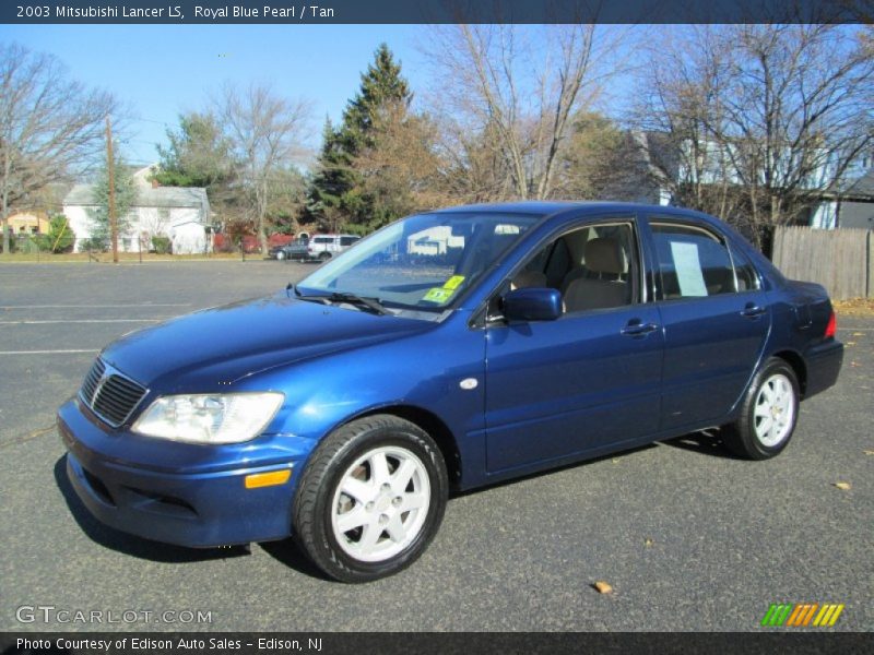 Royal Blue Pearl / Tan 2003 Mitsubishi Lancer LS