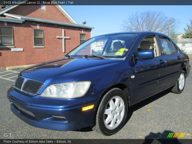Royal Blue Pearl / Tan 2003 Mitsubishi Lancer LS