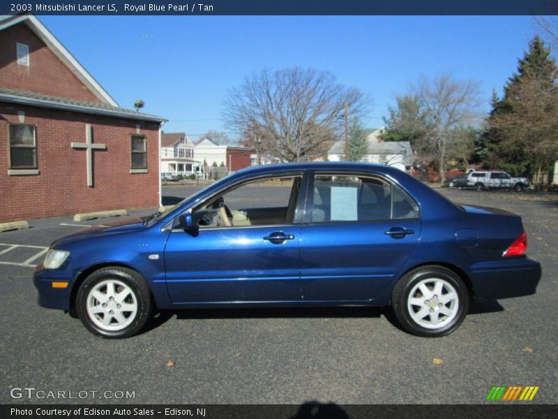 Royal Blue Pearl / Tan 2003 Mitsubishi Lancer LS
