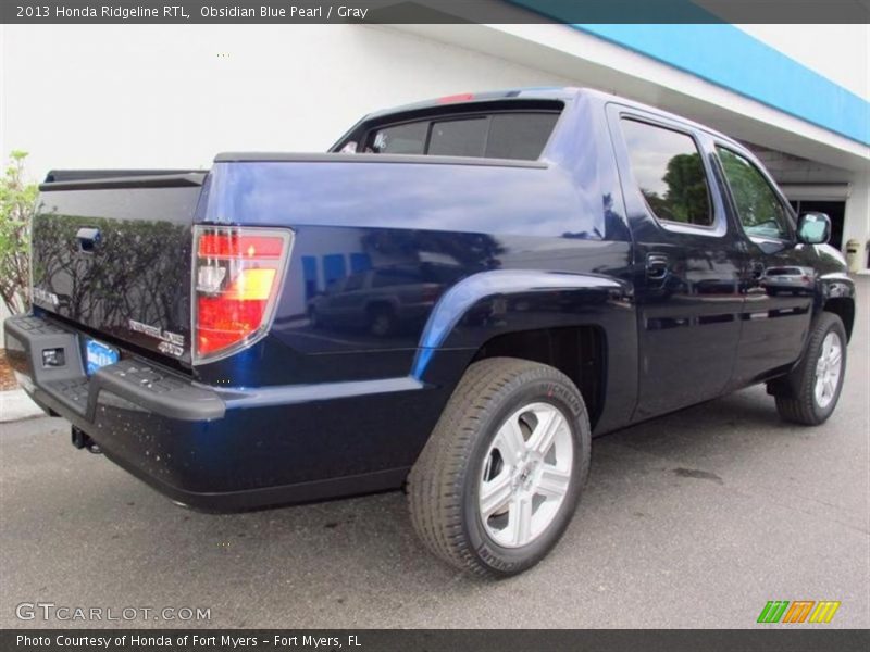 Obsidian Blue Pearl / Gray 2013 Honda Ridgeline RTL