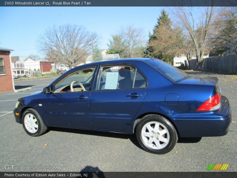 Royal Blue Pearl / Tan 2003 Mitsubishi Lancer LS
