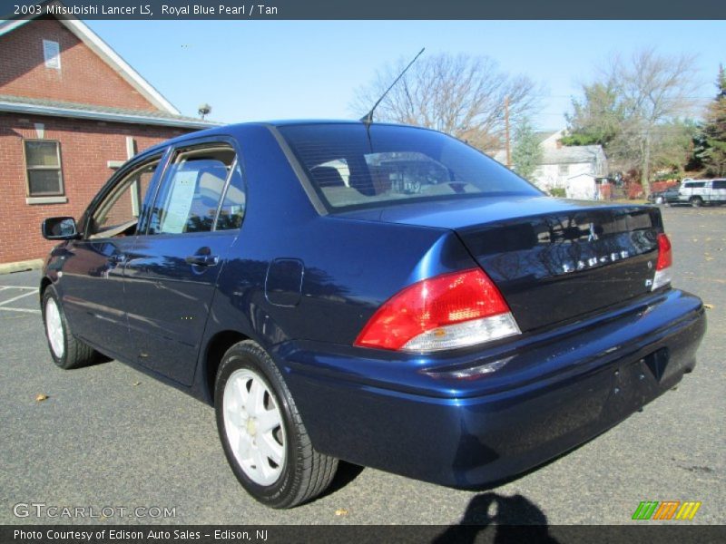 Royal Blue Pearl / Tan 2003 Mitsubishi Lancer LS
