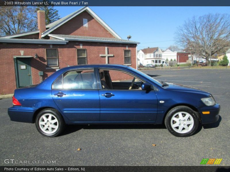 Royal Blue Pearl / Tan 2003 Mitsubishi Lancer LS