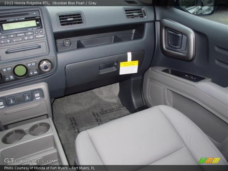 Obsidian Blue Pearl / Gray 2013 Honda Ridgeline RTL
