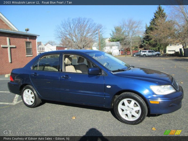 Royal Blue Pearl / Tan 2003 Mitsubishi Lancer LS