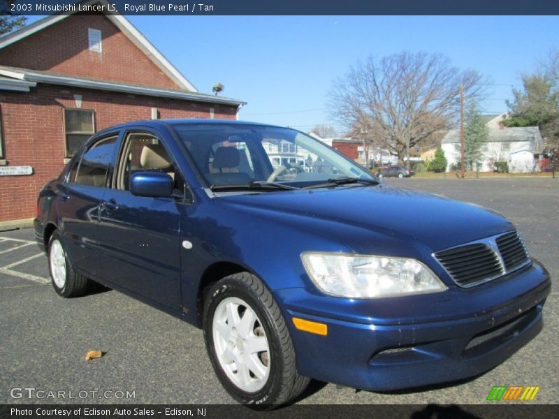 Royal Blue Pearl / Tan 2003 Mitsubishi Lancer LS