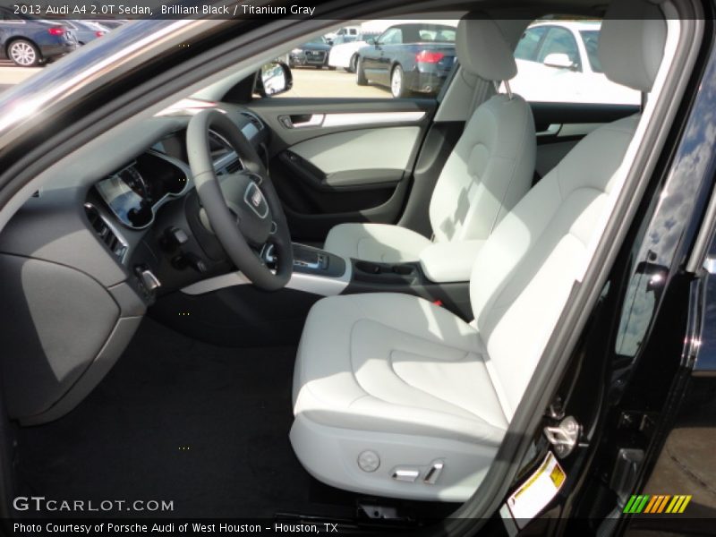 Brilliant Black / Titanium Gray 2013 Audi A4 2.0T Sedan