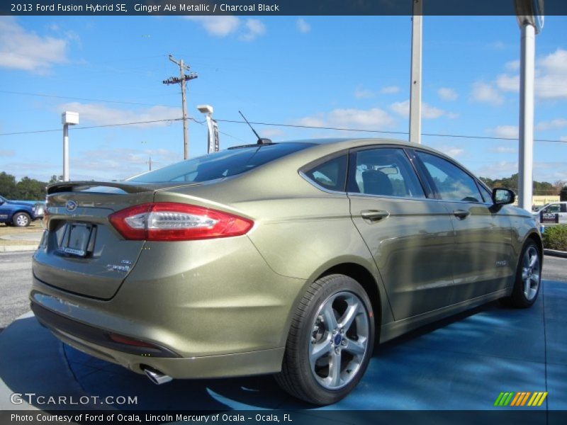 Ginger Ale Metallic / Charcoal Black 2013 Ford Fusion Hybrid SE