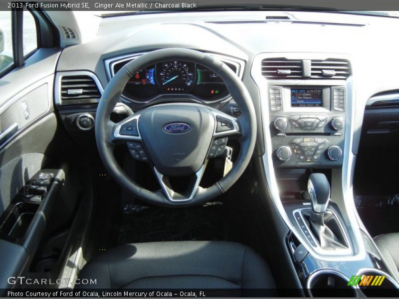Ginger Ale Metallic / Charcoal Black 2013 Ford Fusion Hybrid SE