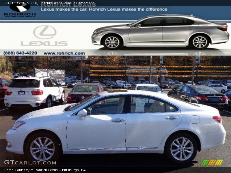 Starfire White Pearl / Parchment 2011 Lexus ES 350
