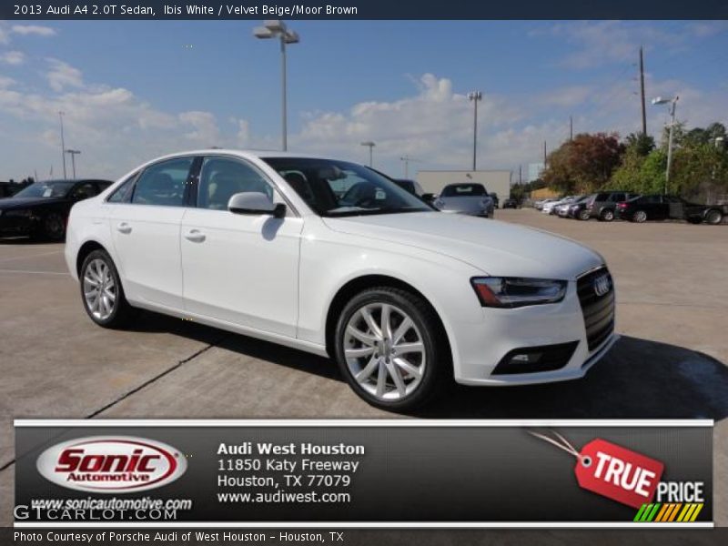 Ibis White / Velvet Beige/Moor Brown 2013 Audi A4 2.0T Sedan