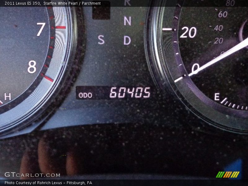 Starfire White Pearl / Parchment 2011 Lexus ES 350