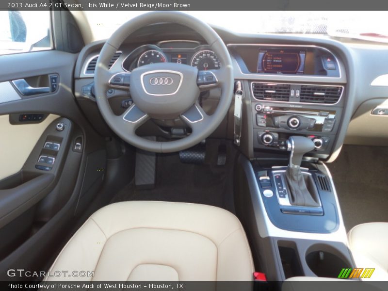 Ibis White / Velvet Beige/Moor Brown 2013 Audi A4 2.0T Sedan