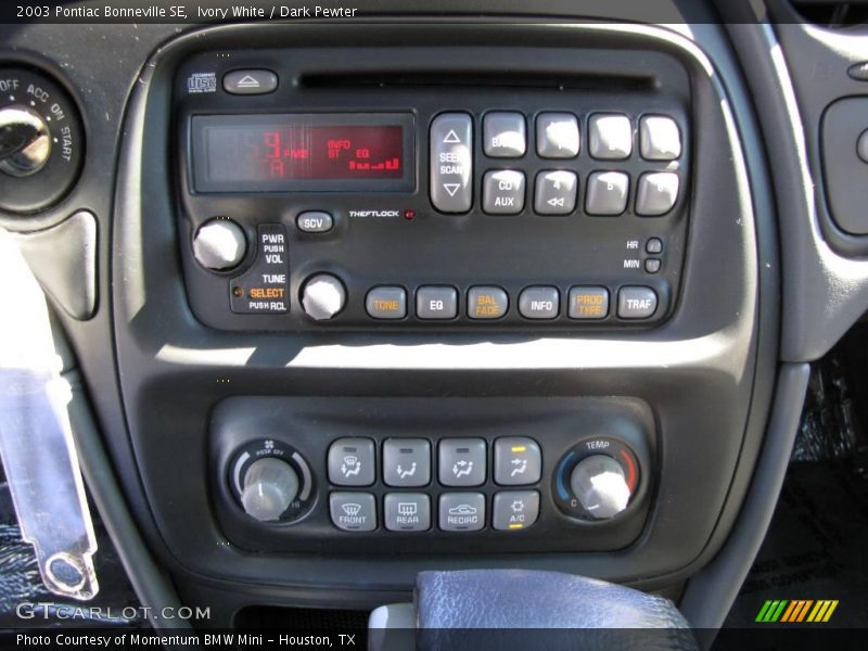 Ivory White / Dark Pewter 2003 Pontiac Bonneville SE