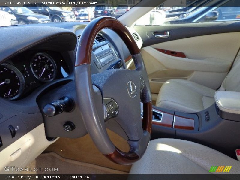 Starfire White Pearl / Parchment 2011 Lexus ES 350