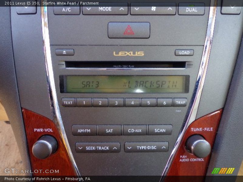 Starfire White Pearl / Parchment 2011 Lexus ES 350