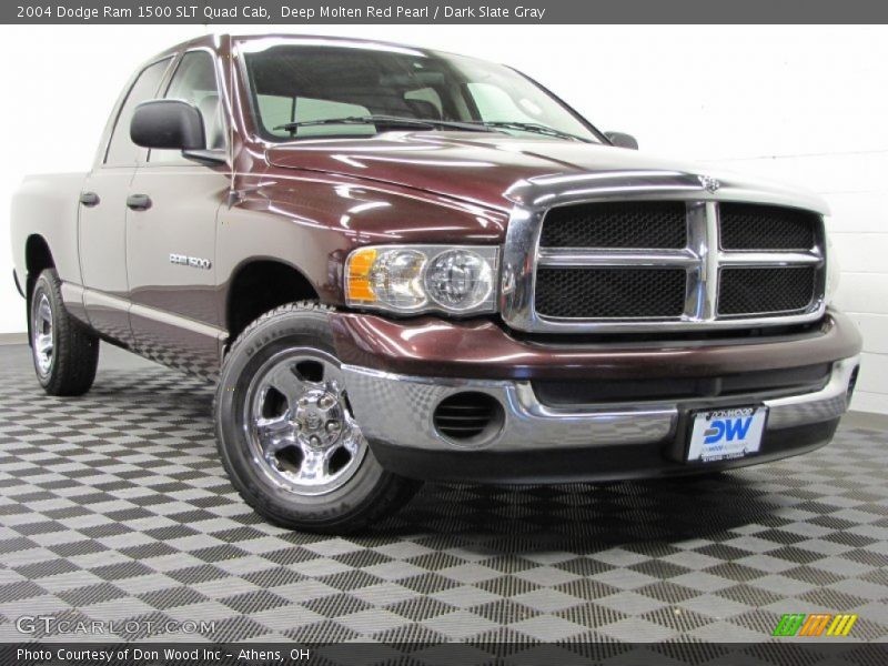 Deep Molten Red Pearl / Dark Slate Gray 2004 Dodge Ram 1500 SLT Quad Cab