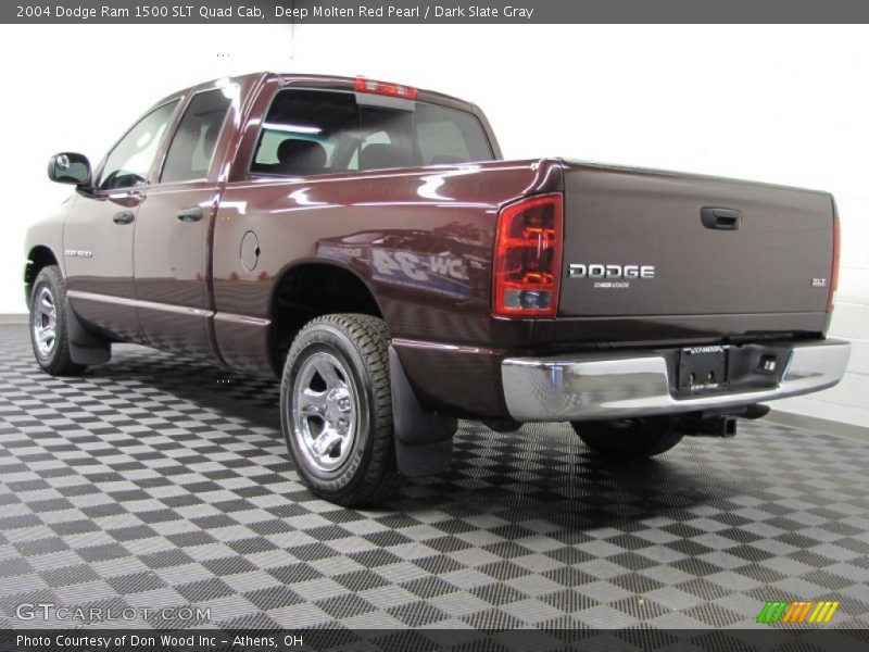 Deep Molten Red Pearl / Dark Slate Gray 2004 Dodge Ram 1500 SLT Quad Cab