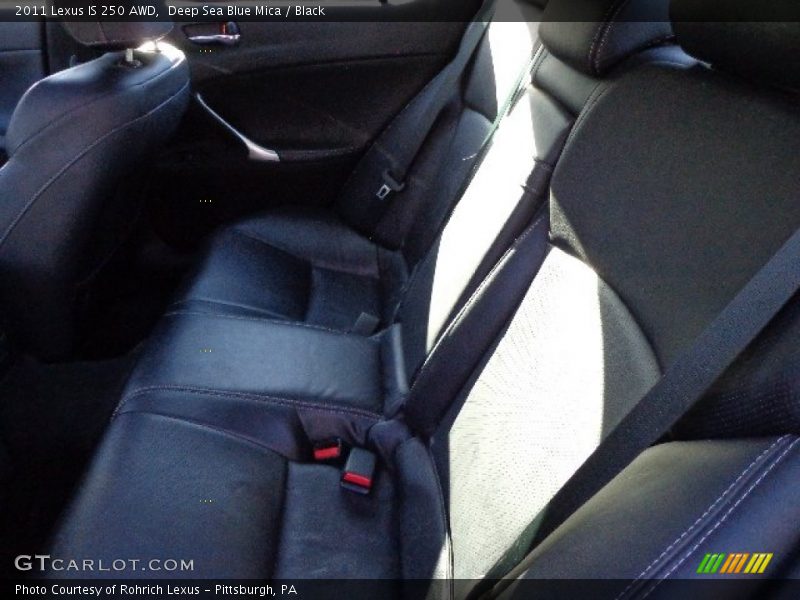Deep Sea Blue Mica / Black 2011 Lexus IS 250 AWD