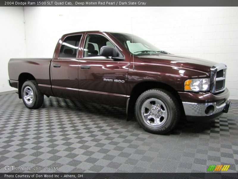 Deep Molten Red Pearl / Dark Slate Gray 2004 Dodge Ram 1500 SLT Quad Cab